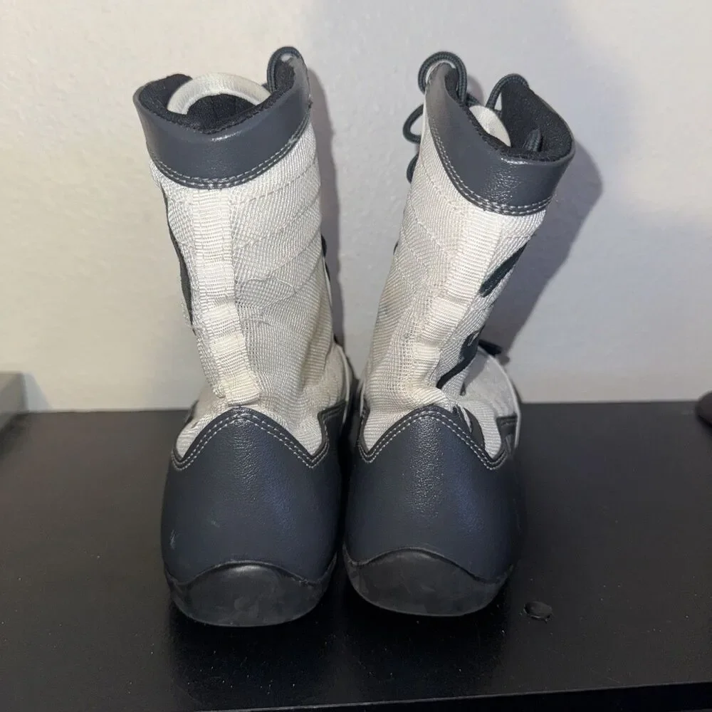 Ringside Apex Elite Shoe Hi-Top Boxing Shoes Boots White Green Gray Size 11